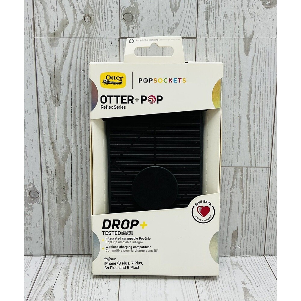 OtterBox + Pop Case for Apple iPhone 8 PLUS, 7 PLUS, 6s PLUS, 6 PLUS Black